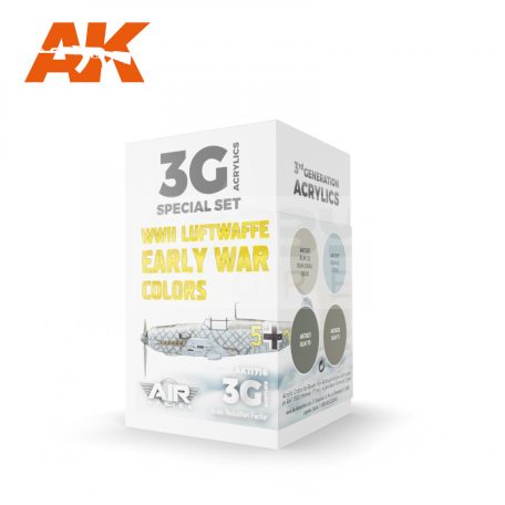 AK Interactive WWII LUFTWAFFE EARLY WAR COLORS festék szett AK11716
