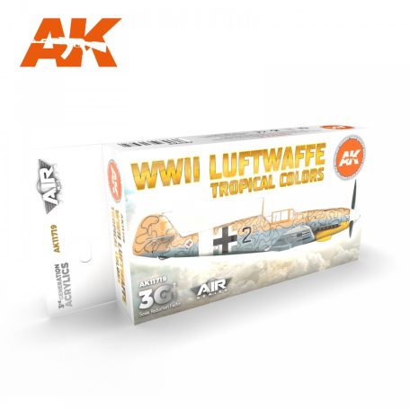 AK Interactive WWII LUFTWAFFE TROPICAL COLORS festékszett AK11719