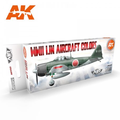 AK Interactive WWII IJN Aircraft Colors festék szett AK11737