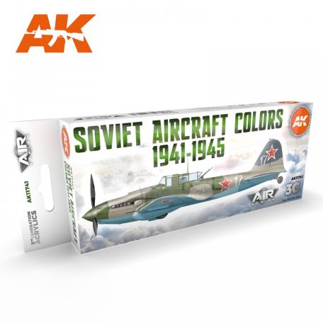 AK Interactive SOVIET AIRCRAFT COLORS 1941-1945 festékszett AK11741
