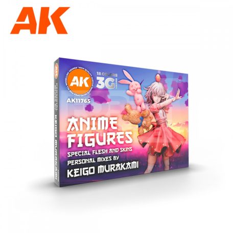 AK Interactive SIGNATURE SET – KEIGO MURAKAMI PERSONAL MIXES – ANIME FIGURES PAINT SET - festékszett AK11765