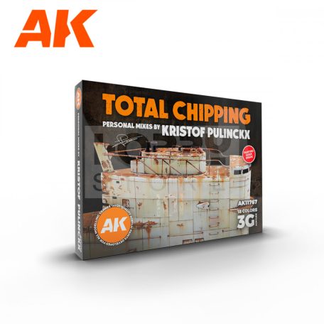 AK Interactive SIGNATURE SET – TOTAL CHIPPING – KRISTOF PULINCKX SET - festékszett AK11767
