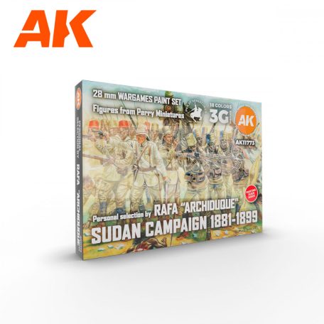 AK-Interactive SIGNATURE SET – RAFA “ARCHIDUQUE” – SUDAN CAMPAIGN 1881-1899 – 28MM WARGAME PAINT SET - festékszett AK11773