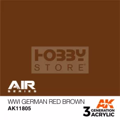   AK-Interactive Acrylics 3rd generation WWI German Red Brown AIR SERIES akrilfesték AK11805
