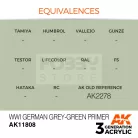 AK-Interactive Acrylics 3rd generation WWI German Grey-Green Primer AIR SERIES akrilfesték AK11808