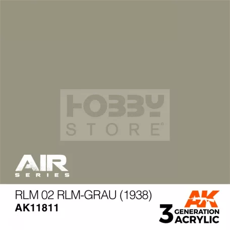 AK-Interactive Acrylics 3rd generation RLM 02 RLM-Grau (1938) AIR SERIES akrilfesték AK11811
