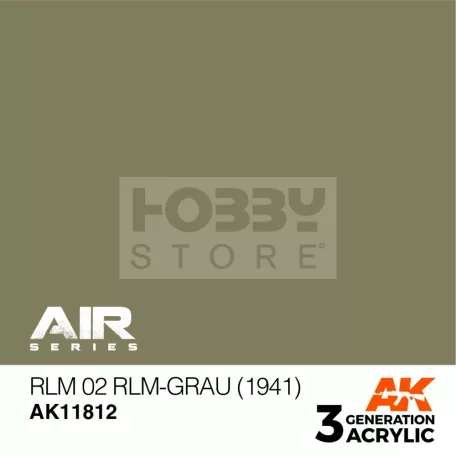 AK-Interactive Acrylics 3rd generation RLM 02 RLM-Grau (1941) AIR SERIES akrilfesték AK11812