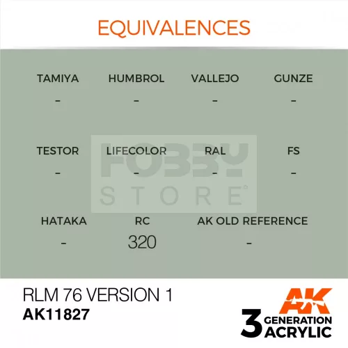 AK-Interactive Acrylics 3rd generation RLM 76 Version 1 AIR SERIES akrilfesték AK11827