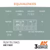 AK-Interactive Acrylics 3rd generation RLM 78 (1942) AIR SERIES akrilfesték AK11831