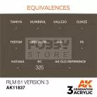 AK-Interactive Acrylics 3rd generation RLM 81 Version 3 AIR SERIES akrilfesték AK11837
