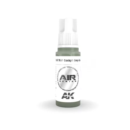 AK-Interactive Acrylics 3rd generation RAF Cockpit Grey-Green AIR SERIES akrilfesték AK11847