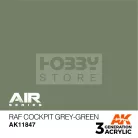 AK-Interactive Acrylics 3rd generation RAF Cockpit Grey-Green AIR SERIES akrilfesték AK11847