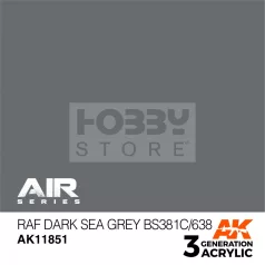   AK-Interactive Acrylics 3rd generation RAF Dark Sea Grey BS381C/638 AIR SERIES akrilfesték AK11851