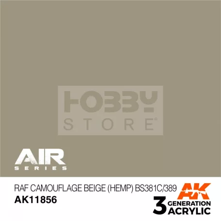 AK-Interactive Acrylics 3rd generation RAF Camouflage Beige (Hemp) BS381C/389 AIR SERIES akrilfesték AK11856