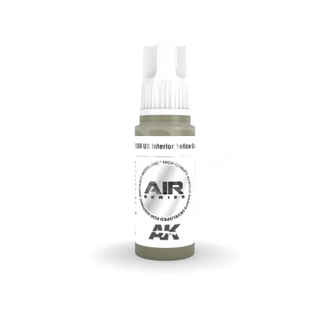 AK-Interactive Acrylics 3rd generation US Interior Yellow Green AIR SERIES akrilfesték AK11859