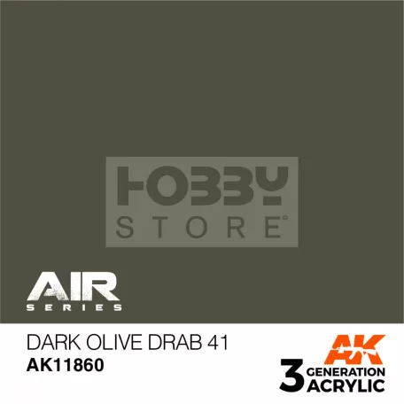 AK-Interactive Acrylics 3rd generation Dark Olive Drab 41 AIR SERIES akrilfesték AK11860