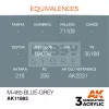 AK-Interactive Acrylics 3rd generation M-485 Blue-Grey AIR SERIES akrilfesték AK11865