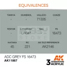 AK-Interactive Acrylics 3rd generation ADC Grey FS 16473 AIR SERIES akrilfesték AK11867