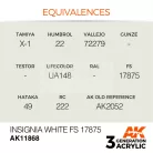 AK-Interactive Acrylics 3rd generation Insignia White FS 17875 AIR SERIES akrilfesték AK11868