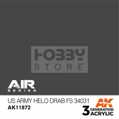   AK-Interactive Acrylics 3rd generation US Army Helo Drab FS 34031 AIR SERIES akrilfesték AK11872