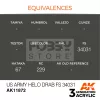 AK-Interactive Acrylics 3rd generation US Army Helo Drab FS 34031 AIR SERIES akrilfesték AK11872