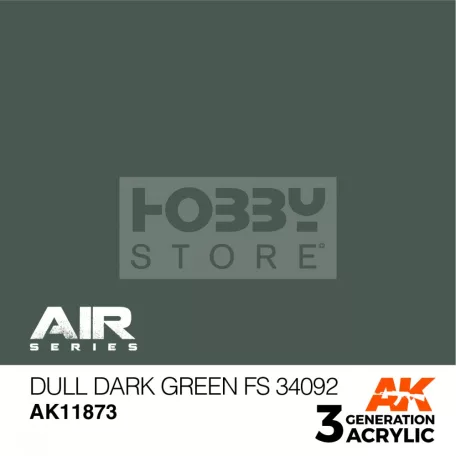 AK-Interactive Acrylics 3rd generation Dull Dark Green FS 34092 AIR SERIES akrilfesték AK11873