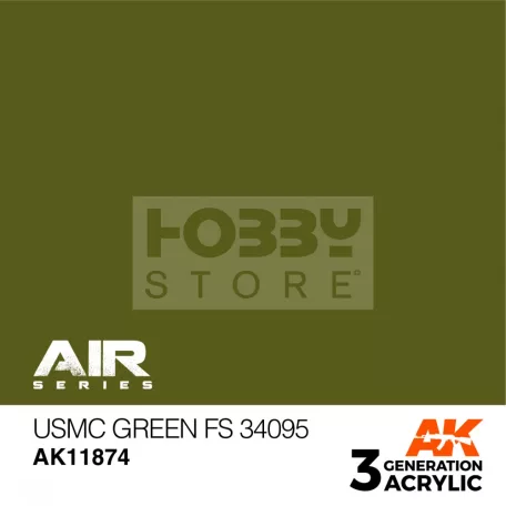 AK-Interactive Acrylics 3rd generation USMC Green FS 34095 AIR SERIES akrilfesték AK11874