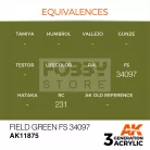 AK-Interactive Acrylics 3rd generation Field Green FS 34097 AIR SERIES akrilfesték AK11875