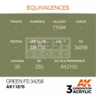 AK-Interactive Acrylics 3rd generation Green FS 34258 AIR SERIES akrilfesték AK11876