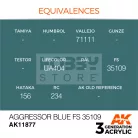AK-Interactive Acrylics 3rd generation Aggressor Blue FS 35109 AIR SERIES akrilfesték AK11877