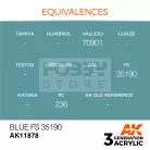 AK-Interactive Acrylics 3rd generation Blue FS 35190 AIR SERIES akrilfesték AK11878
