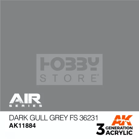 AK-Interactive Acrylics 3rd generation Dark Gull Grey FS 36231 AIR SERIES akrilfesték AK11884