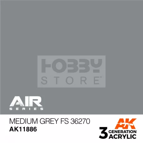 AK-Interactive Acrylics 3rd generation Medium Grey FS 36270 AIR SERIES akrilfesték AK11886