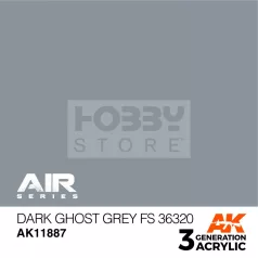   AK-Interactive Acrylics 3rd generation Dark Ghost Grey FS 36320 AIR SERIES akrilfesték AK11887