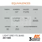 AK-Interactive Acrylics 3rd generation Light Grey FS 36495 AIR SERIES akrilfesték AK11889