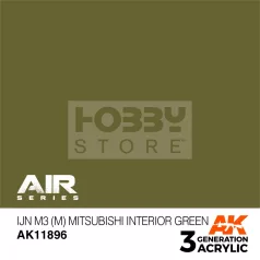   AK-Interactive Acrylics 3rd generation IJN M3 (M) Mitsubishi Interior Green AIR SERIES akrilfesték AK11896