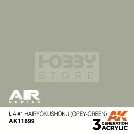 AK-Interactive Acrylics 3rd generation IJA #1 Hairyokushoku (Grey-Green) AIR SERIES akrilfesték AK11899