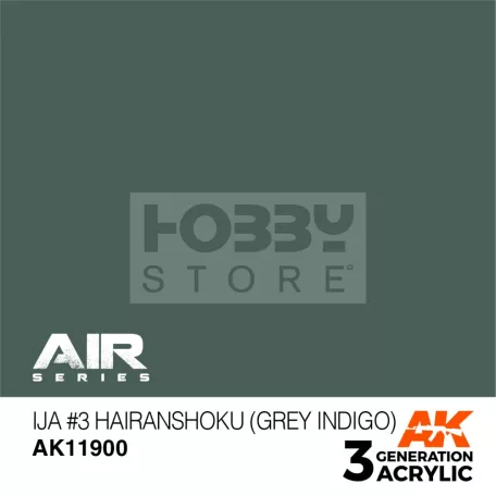 AK-Interactive Acrylics 3rd generation IJA #3 Hairanshoku (Grey Indigo) AIR SERIES akrilfesték AK11900