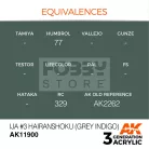 AK-Interactive Acrylics 3rd generation IJA #3 Hairanshoku (Grey Indigo) AIR SERIES akrilfesték AK11900