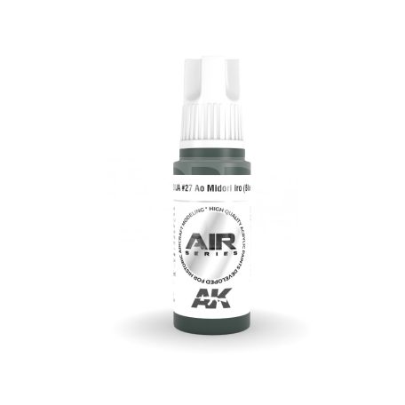 AK-Interactive Acrylics 3rd generation IJA #27 Ao Midori iro (Blue-Green) AIR SERIES akrilfesték AK11903