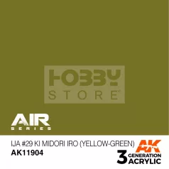   AK-Interactive Acrylics 3rd generation IJA #29 Ki Midori iro (Yellow-Green) AIR SERIES akrilfesték AK11904
