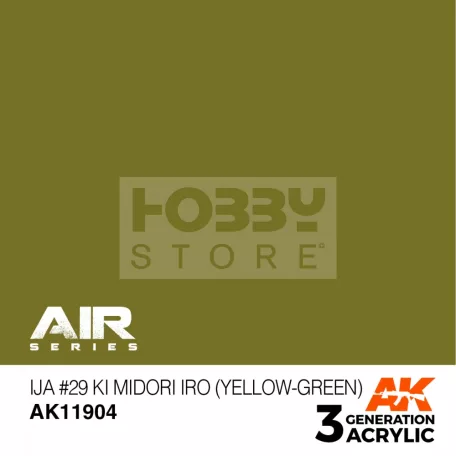 AK-Interactive Acrylics 3rd generation IJA #29 Ki Midori iro (Yellow-Green) AIR SERIES akrilfesték AK11904