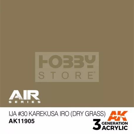 AK-Interactive Acrylics 3rd generation IJA #30 Karekusa iro (Dry Grass) AIR SERIES akrilfesték AK11905