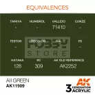 AK-Interactive Acrylics 3rd generation AII Green AIR SERIES akrilfesték AK11909