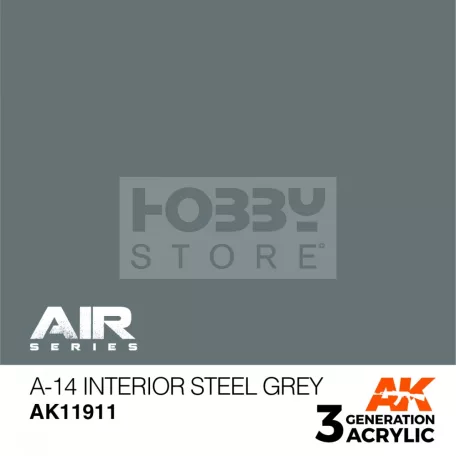 AK-Interactive Acrylics 3rd generation A-14 Interior Steel Grey AIR SERIES akrilfesték AK11911