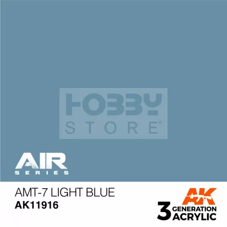 AK-Interactive Acrylics 3rd generation AMT-7 Light Blue AIR SERIES akrilfesték AK11916