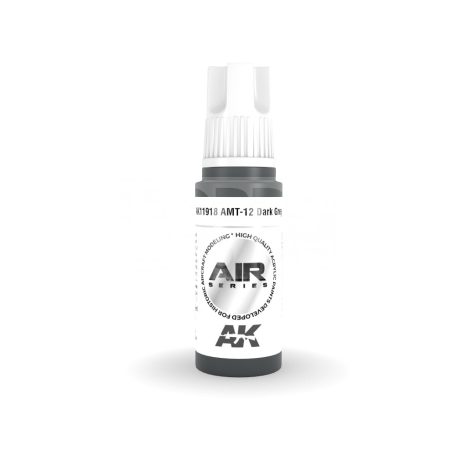 AK-Interactive Acrylics 3rd generation AMT-12 Dark Grey AIR SERIES akrilfesték AK11918