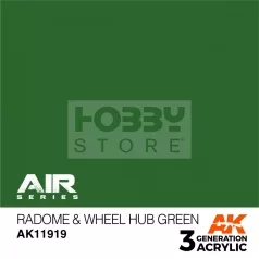   AK-Interactive Acrylics 3rd generation Radome & Wheel Hub Green AIR SERIES akrilfesték AK11919