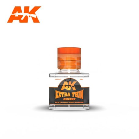 AK Interactive EXTRA THIN CEMENT - Ecsetes műanyag makett ragasztó AK12002