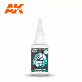   AK-Interactive - MAGNET ULTRA RESISTANT CYANOCRYLATE GLUE -Átlagos sűrűségű pillanatragasztó makettezéshez